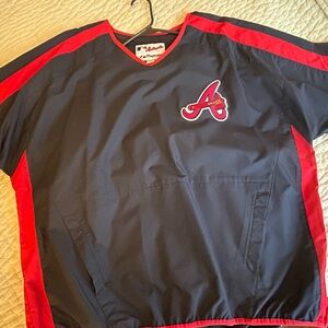 Atlanta Braves Majestic Authentic Collection lightweight pullover men’s size XL